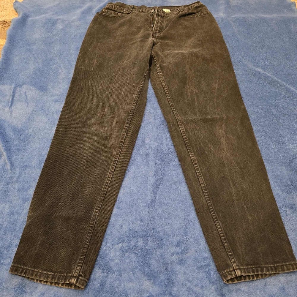 Women's 550 Levi's Black Denim Jeans 16 Mis Long
